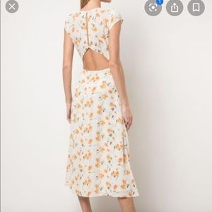 Reformation Wellfleet dress color: limonada